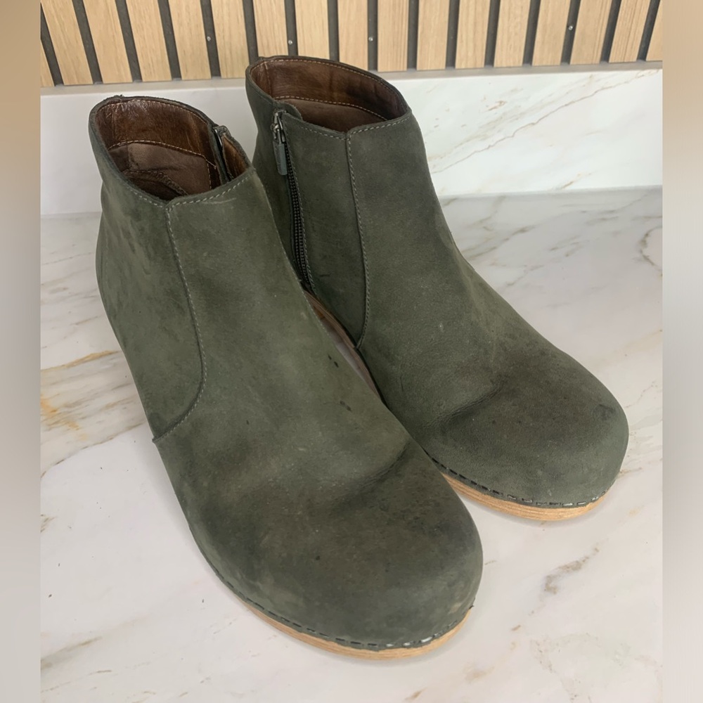 Dansko Olive Green Women's Ankle Boots